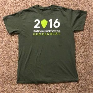 Mens M 2016 National Parks Green Tee